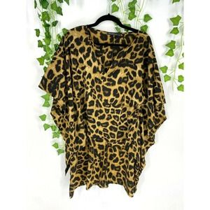 Zanzea Leopard Print Hi Low Blouse Kimono